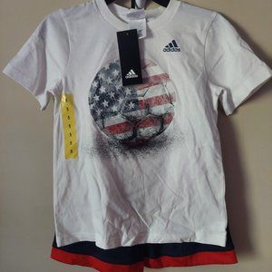 Brand new Boys Adidas t shirt shorts set